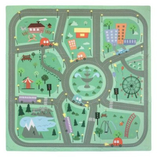 Penová hracia podložka Free2Play Puzzle 9 ks Road Freeon