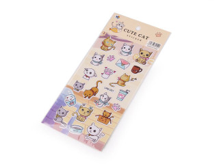 Samolepky plastické Mačky