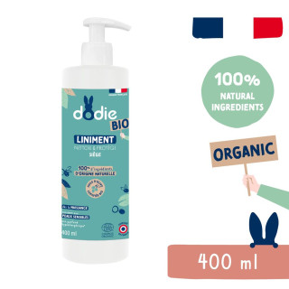 Dodie Organic Detské čistiace mlieko na zadoček (400 ml)