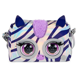 Purse Pets Metalická interaktívna kabelka Zebra