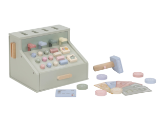 Pokladňa so skenerom a čítačkou kariet drevená Little Dutch