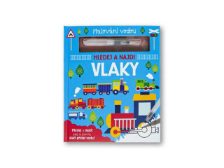 Maľovanie vodou Vlaky