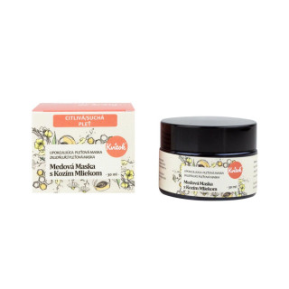 Medová maska ​​s kozím mliekom (citlivá pleť) 30 ml Kvitok
