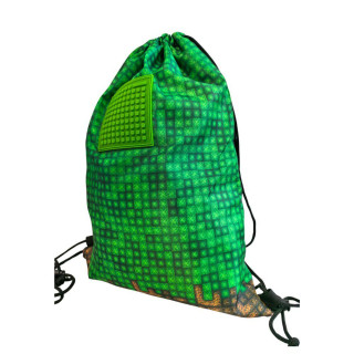 Vak na chrbát zelená Mine&Craft 50 pixelov Pixie Crew