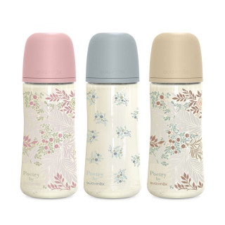 Dojčenská fľaša Poetry 360 ml fyziol prietok L Suavinex