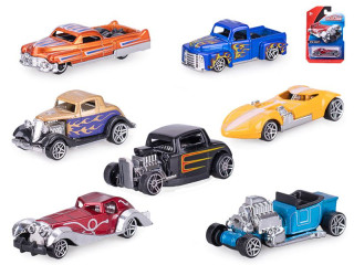 Auto závodné 8 cm kov voľný chod