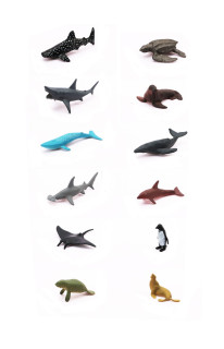 Vrecko s figúrkou z morského tvora