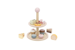 Drevený stojan s tortičkami Viga