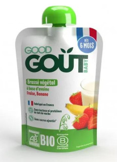 Good Gout BIO Ovsený dezert s jahodou a banánom 90 g