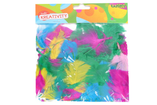 Kreatívny set dekorácie pierka mix