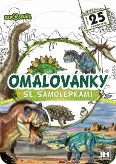 Omaľovánky so samolepkami - Dinosaury