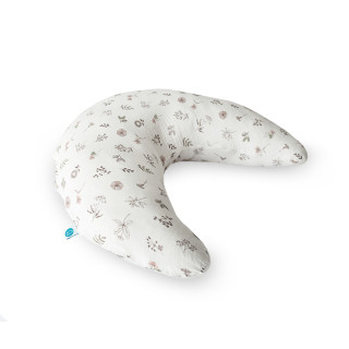 Vankúš na dojčenie Huggy 150x60x37 cm Basic Mušelín Small Twigs Ceba