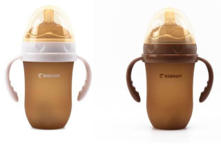 Dojčenská fľaša pre dojčené deti Eple 250 ml 6 m+ Kidnort