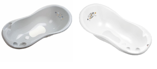 Vanička Zebra 100 cm so špuntom a protišmykovou podložkou Maltex