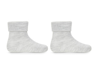Dojčenské ponožky BIO bavlna sv. šedé Be Snazzy