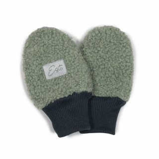 Zimné bezpalcové rukavice Teddy fleece double Olive Esito