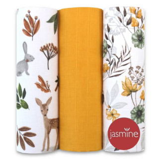 Mušelínové plienky sada mix Boy2 60x80 cm 3 ks Jasmine