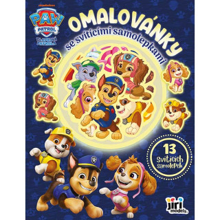 Omaľovánky so svietiacimi samolepkami Tlapková patrola