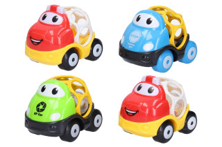 Autíčko s hrkálkou 9,5 cm 6 m+