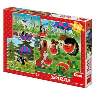 Puzzle Krtko a paraplíčko 3x55 dielikov