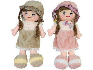 Bábika handrová s kvetinkou 40 cm