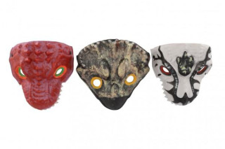 Maska dinosaurus penová 20x19 cm mix druhov