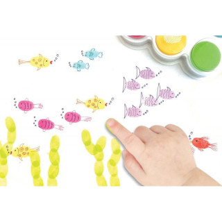 Atramentové vankúšiky na odtlačky prstov 6 ks Créa Lign