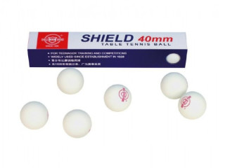 Loptičky na stolný tenis Shield 4 cm 6 ks