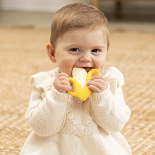 Hryzátko silikónové Banán Infantino