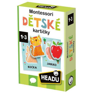 Montessori Detské kartičky Headu Cs