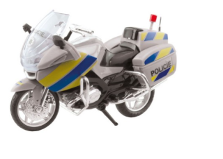 Motorka policajná kovová 18 cm