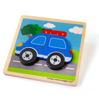 Vkladacie puzzle Auto Bigjigs Toys