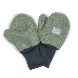 Zimné palcové rukavice Teddy fleece double Olive Esito