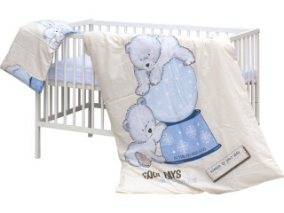 Detská postieľka s kompletnou výbavou, 120 x 60 cm, Bary Scarlett