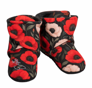 Capáčky barefoot Softshell Vlčie maky čierna Esito