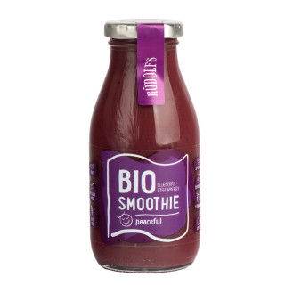 Smoothie Čučoriedka, jahoda BIO 260 ml Rudolfs