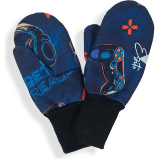 Palcové rukavice softshell Play and go modrá Esito