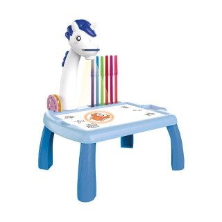 Detský kresliaci stôl s projektorom Maxlife MXDP-200 modrý