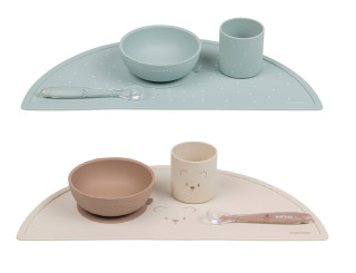Set jedálenský silikónový 4 ks Nattou