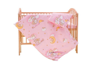 Detské obliečky 2dielne Mráčik 120 x 90 cm ružový