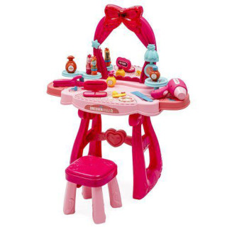 Detský toaletný stolík s hudbou a stoličkou Baby Mix