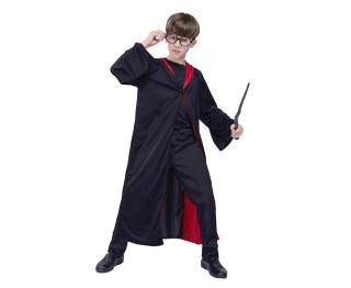 Kostým Čarodejník čierno/červený
