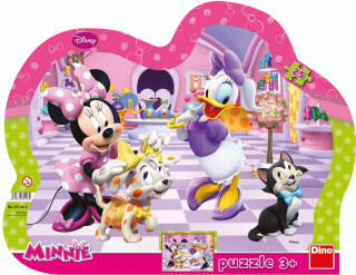 Puzzle Minnie a maznáčikovia kontúra 35x28cm 25 dielikov