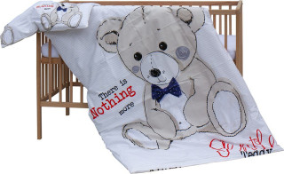 Detská postieľka s kompletnou výbavou 120 x 60 cm - Tiko Scarlett