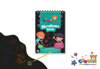 Škrabací/Vyškrabávací notes CREATED farebný 10 listov 10x14 cm