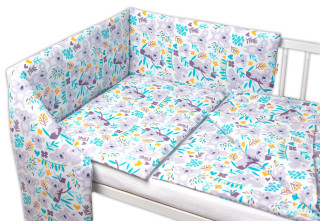 3-dielna sada Mantinel s obliečkami Koala na strome Baby Nellys