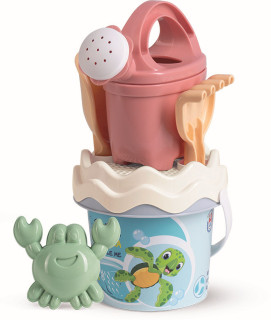 Recyklovaná pastelová sada na piesok malá - oceán s kanvičkou Androni