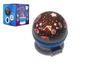 Projektor nočnej oblohy na batérie/USB so svetlom