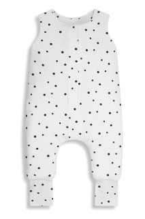 Celoročný spací vak s nohavicami Čierne bodky Sleepee