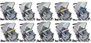 Poťah na madlo kočíka na suchý zips Emitex